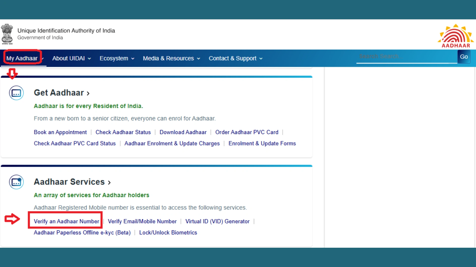 AADHAAR VALIDITY - CHECK AADHAAR VALIDITY ONLINE 2 CHECK AADHAAR VALIDITY